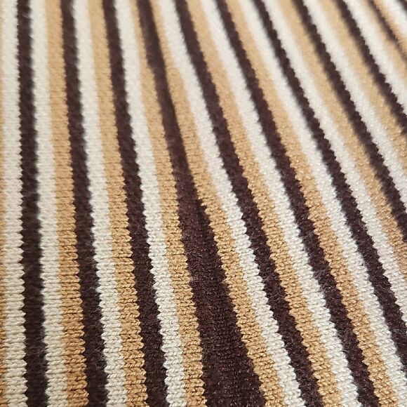 Tan and Brown Pleated Midi A-Line Skirt - Picture 13 of 16